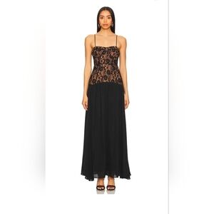 Cami NYC Corsica ​Lace Bodice Maxi Dress Sz 4 Nwt